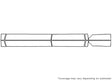 tundra 3M Clear Bra Door Cup Precut PPF Diagram