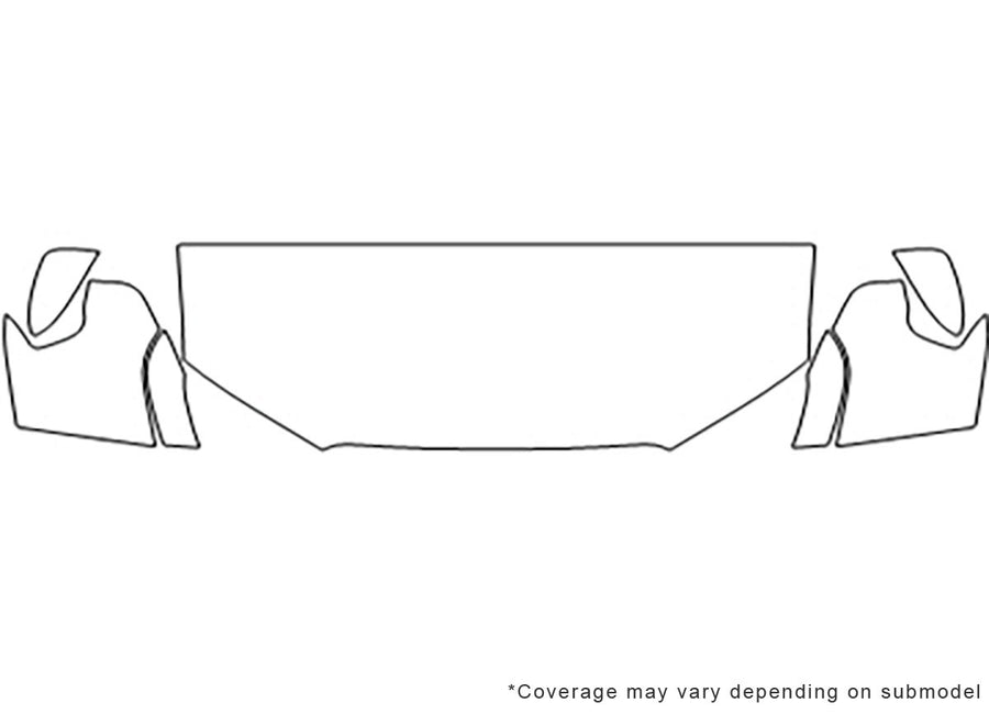 tundra 3M Clear Bra Hood Precut PPF Diagram