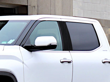 toyota tundra 2022-2024 (access / extended cab) Brushed Aluminum Black Pillar Cover Diagram