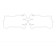 tundra 3M Clear Bra Door Cup Precut PPF Diagram
