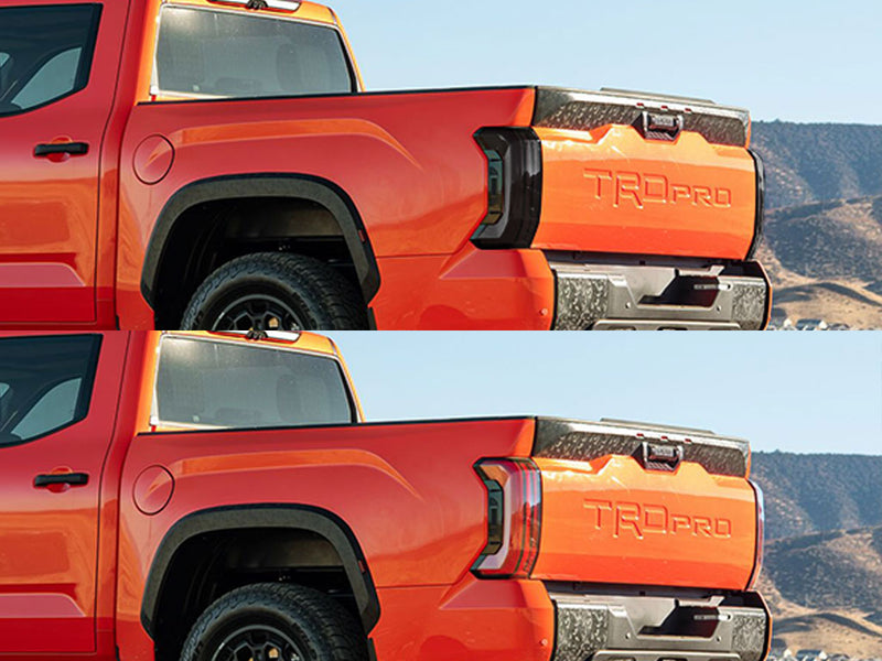 tundra Before and After Smoked Taillights