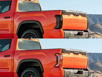 tundra Before and After Smoked Taillights