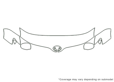 venza Avery Dennison Clear Bra Hood Precut PPF Diagram