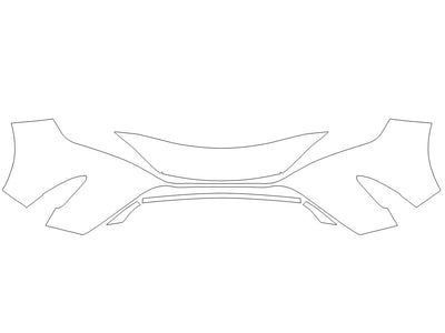 venza 3M Clear Bra Bumper Precut PPF Diagram