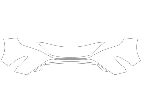venza 3M Clear Bra Bumper Precut PPF Diagram