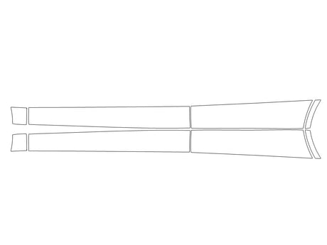 venza Avery Dennison Clear Bra Door Cup Precut PPF Diagram