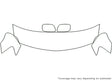 yaris Avery Dennison Clear Bra Hood Precut PPF Diagram