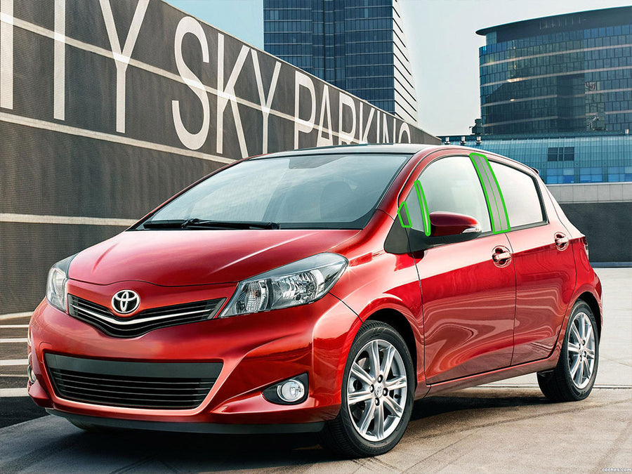 toyota yaris 2007-2014 (sedan) Pillar Post Trim Installation Location