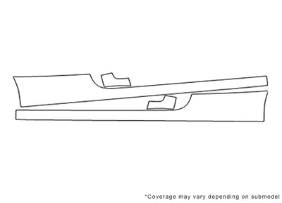 yaris 3M Clear Bra Door Cup Precut PPF Diagram