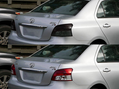 yaris (sedan) Before and After Smoked Taillights