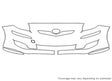yaris 3M Clear Bra Bumper Precut PPF Diagram