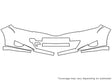 yaris Avery Dennison Clear Bra Bumper Precut PPF Diagram