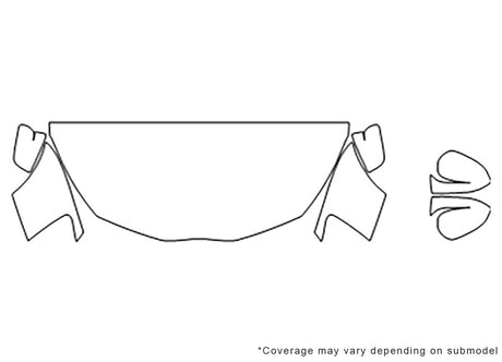 yaris 3M Clear Bra Hood Precut PPF Diagram