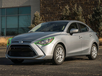 toyota yaris 2015-2018 (ia) Headlight Protection Installation Location