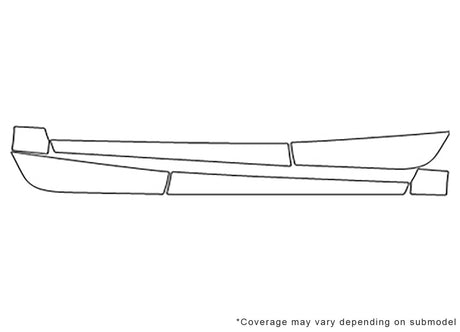 yaris Avery Dennison Clear Bra Door Cup Precut PPF Diagram