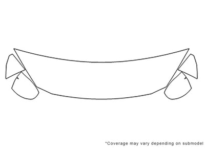 yaris 3M Clear Bra Hood Precut PPF Diagram