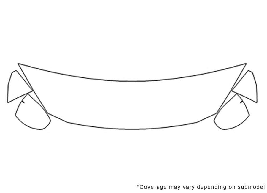 yaris 3M Clear Bra Hood Precut PPF Diagram