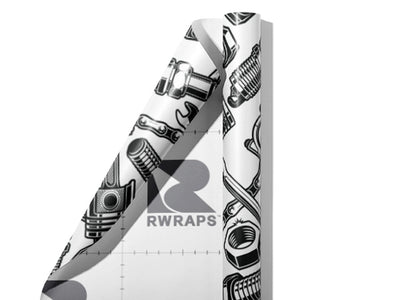 Trade Tools Cars Wrap Film Sheets~Rwraps Series 914 Trade Tools Cars Scrolled Sheet~3