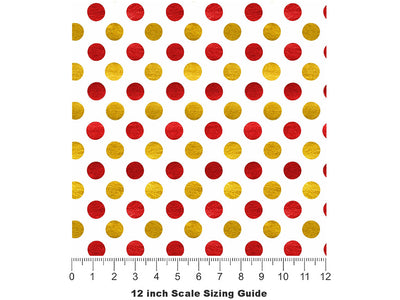 Traffic Lights Polka Dot Vinyl Film Pattern Size 12 inch Scale~Rwraps Traffic Lights Polka Dot Sizing Chart~2