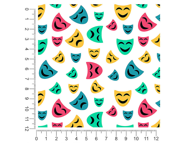 tragedy and comedy movie 1ft x 1ft Craft Sheets