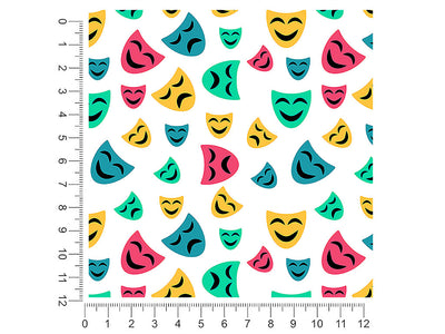 tragedy and comedy movie 1ft x 1ft Craft Sheets