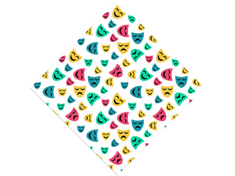 Tragedy and Comedy Movie Vinyl Wrap Pattern