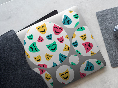 tragedy and comedy movie DIY Laptop Stickers
