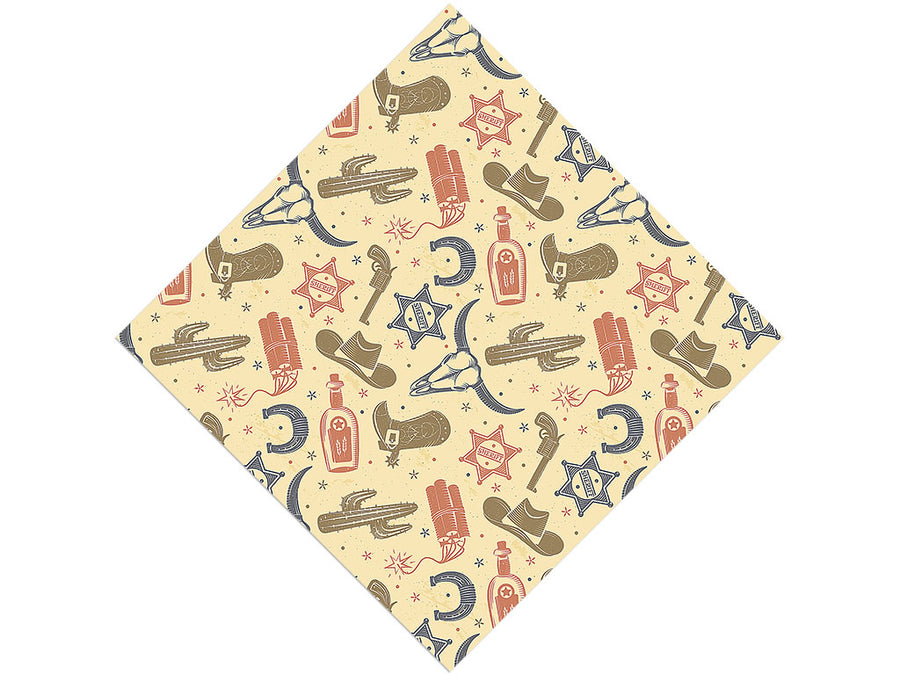 Train Track Danger Cowboy Vinyl Wrap Pattern