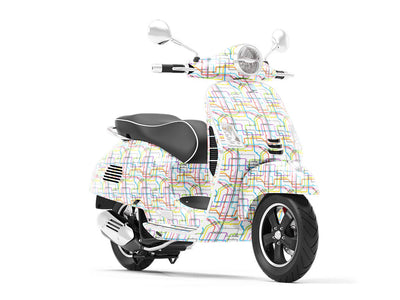 Transfer Available Cityscape Vespa Scooter Wrap Film
