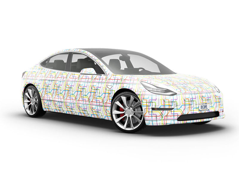 Transfer Available Cityscape Vehicle Vinyl Wrap