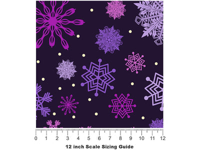 Trapped Under Snow Vinyl Film Pattern Size 12 inch Scale~Rwraps Trapped Under Snow Sizing Chart~2