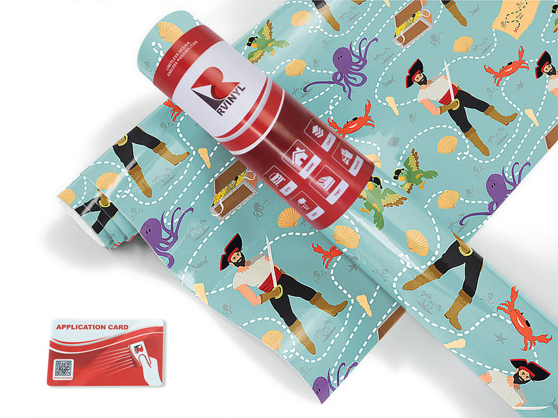 treasure hunters pirate Craft Vinyl Roll