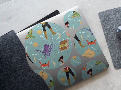 treasure hunters pirate DIY Laptop Stickers