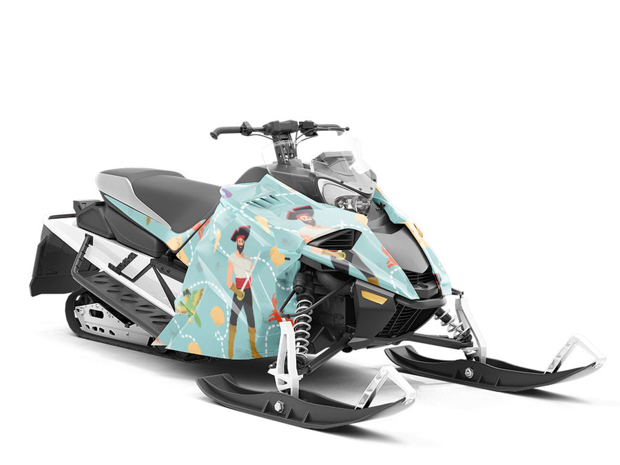 Treasure Hunters Pirate Custom Wrapped Snowmobile