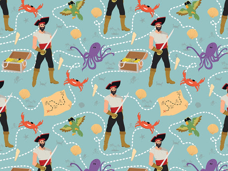Treasure Hunters Pirate Vinyl Wrap Pattern~Rwraps Series 914 Digitally Printed Vinyl Wrap~0