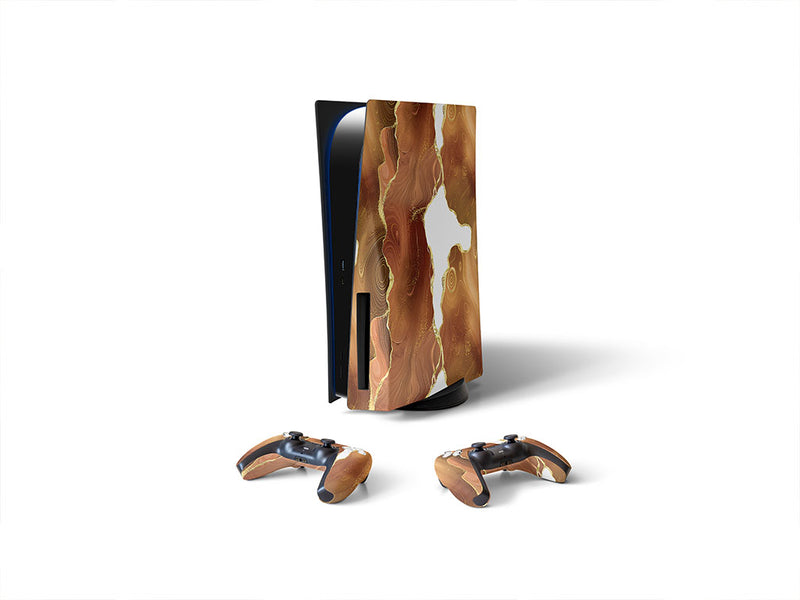tree bark gemstone films Sony PS5 DIY Skin