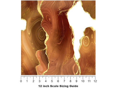 Tree Bark Gemstone Vinyl Film Pattern Size 12 inch Scale~Rwraps Tree Bark Gemstone Sizing Chart~2