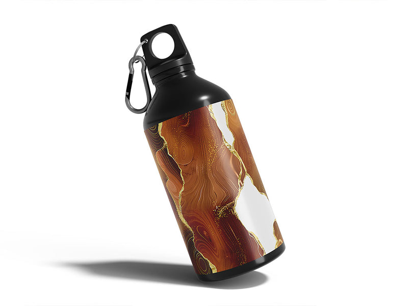 tree bark gemstone films Water Bottle DIY Stickers