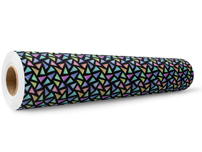 Triangular Melange Mosaic Wrap Film Wholesale Roll~Rwraps Series 914 Digitally Printed Vinyl Roll~5