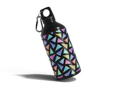 triangular melange mosaic Water Bottle DIY Stickers