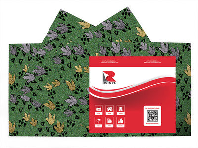 triassic tracks dinosaur Craft Vinyl Sheet Pack