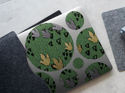 triassic tracks dinosaur DIY Laptop Stickers
