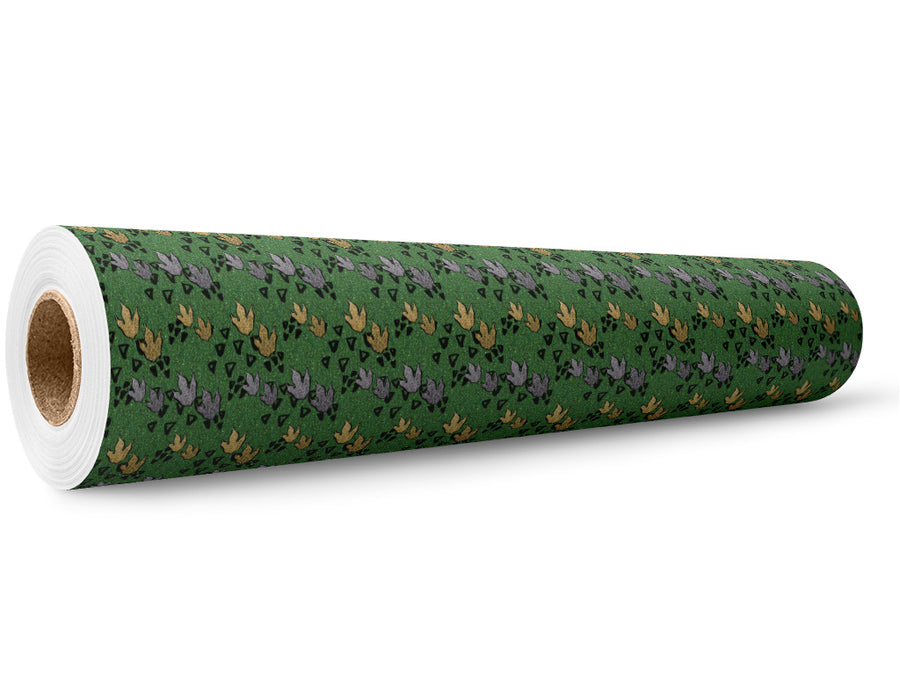 Triassic Tracks Dinosaur Wrap Film Wholesale Roll~Rwraps Series 914 Digitally Printed Vinyl Roll~5