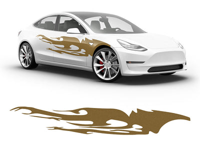 3M Gold Tribal Dreams Body Graphic~Full Side Auto Decal Kit~0