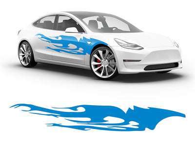 3M Light Blue Tribal Dreams Body Graphic~Full Side Auto Decal Kit~0