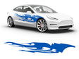 3M Azure Blue Tribal Dreams Body Graphic~Full Side Auto Decal Kit~0