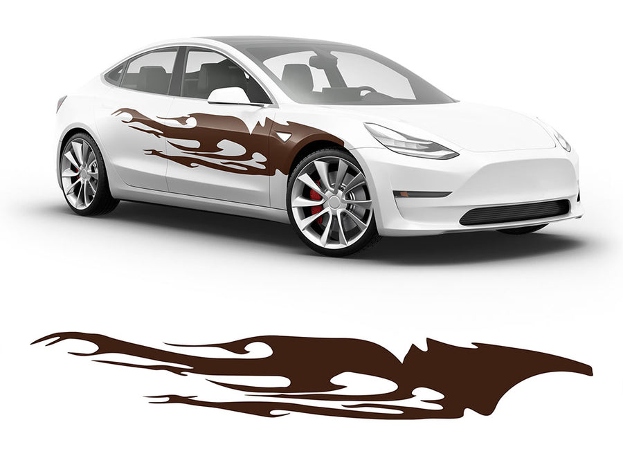 3M Brown Tribal Dreams Body Graphic~Full Side Auto Decal Kit~0