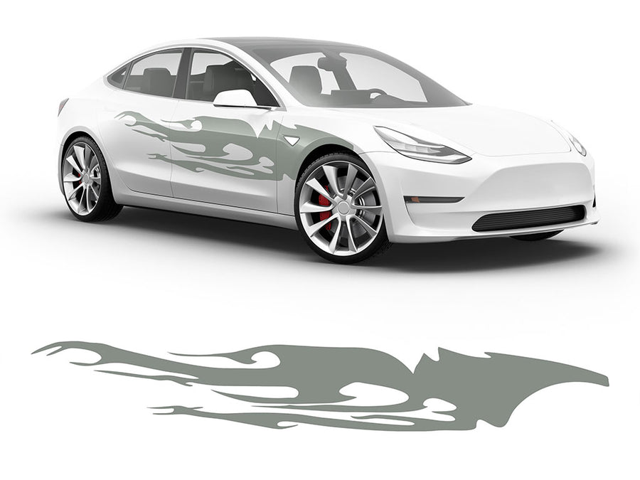 3M Light Gray Tribal Dreams Body Graphic~Full Side Auto Decal Kit~0