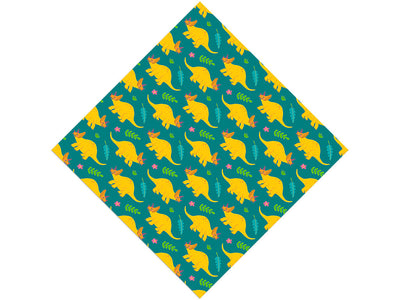 Triceratops Contentment Dinosaur Vinyl Wrap Pattern