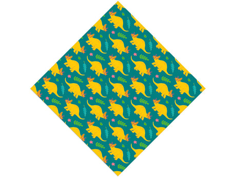 Triceratops Contentment Dinosaur Vinyl Wrap Pattern